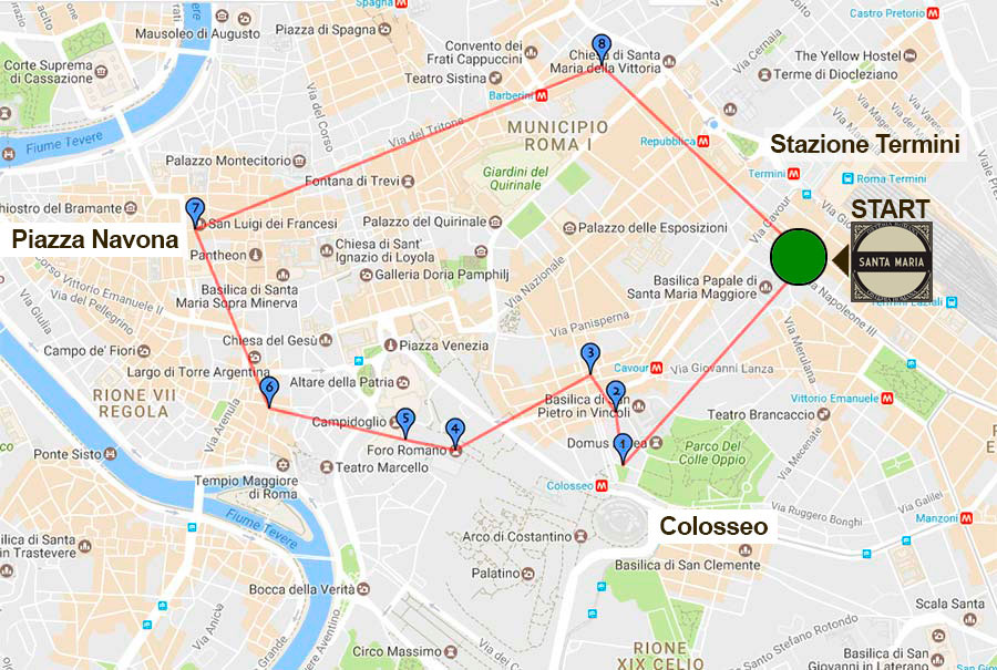 Itinerario 1 Giorno A Roma A Piedi 8 Posti Insoliti E Segreti Di Roma